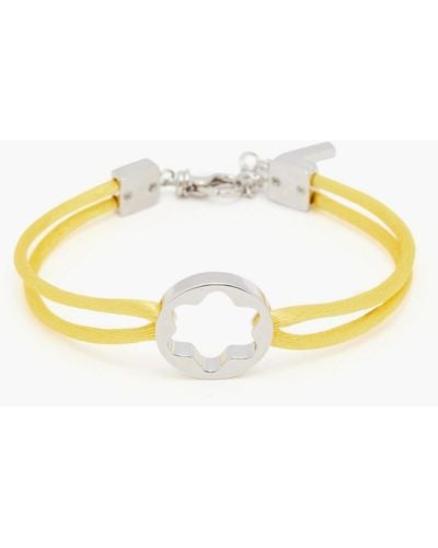 Montblanc Sterling Silver Cord Bracelet - Yellow
