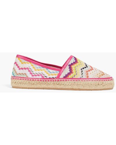 Missoni Espadrilles aus häkelstrick - Pink