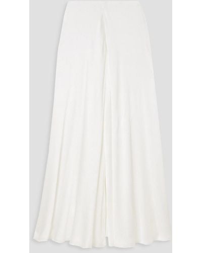 Galvan London Felicity Crepon Maxi Skirt - White