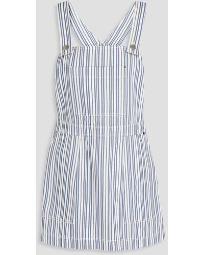 Claudie Pierlot Reve Striped Denim Mini Dress - Blue