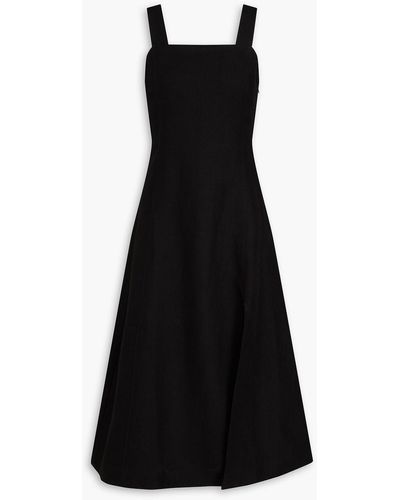 Casa Raki Teresa Linen Midi Dress - Black