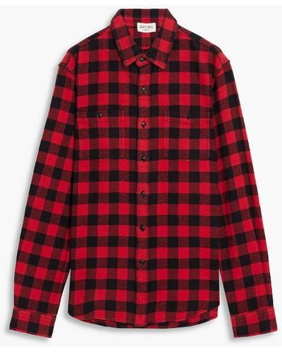 Alex Mill Checked Cotton-flannel Shirt - Red