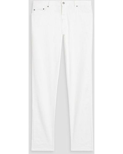 120% Lino Linen-blend Twill Pants - White