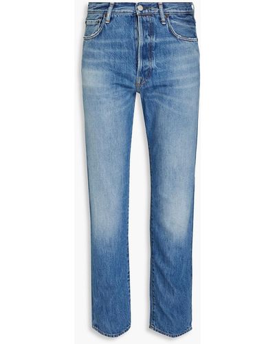 Acne Studios Jeans aus denim in ausgewaschener optik - Blau