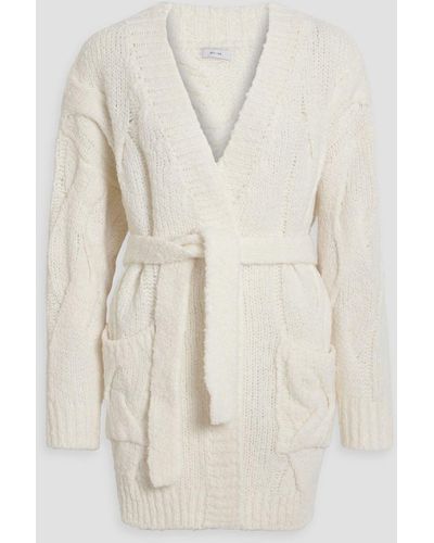 Iris & Ink Gemma Oversized Cable-knit Wool Cardigan - Natural