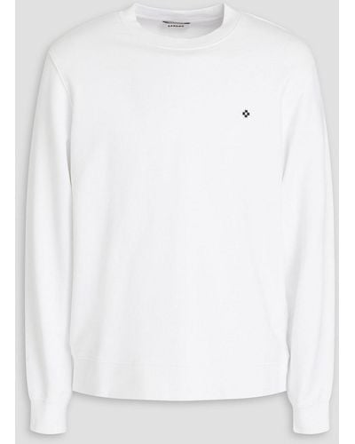 Sandro French Cotton-terry Sweatshirt - White