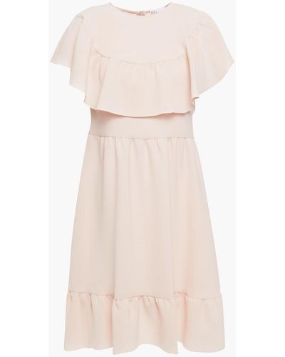 RED Valentino Tiered Crepe Dress - Pink