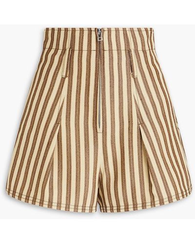 Jacquemus Le Short Striped Canvas Shorts - Natural
