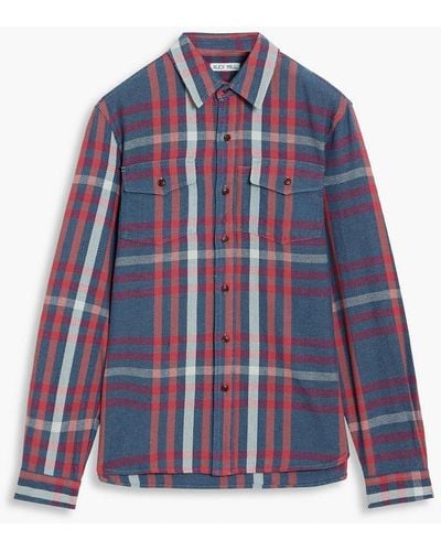 Alex Mill Chore Checked Cotton-flannel Shirt - Blue