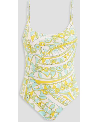 Emilio Pucci Printed Swimsuit - Yellow