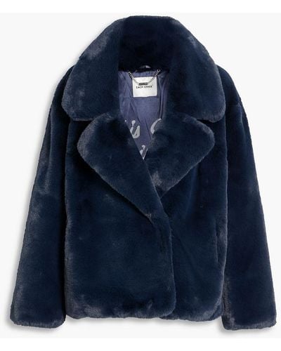 Each x Other Faux Fur Coat - Blue