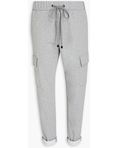 Peserico Mélange French Terry Cargo Pants - Grey