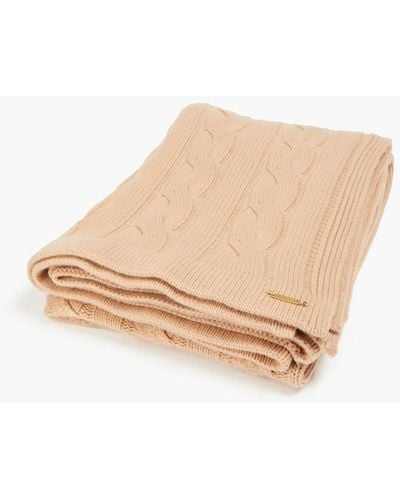 Nili Lotan Cable-knit Cashmere Wrap - Natural