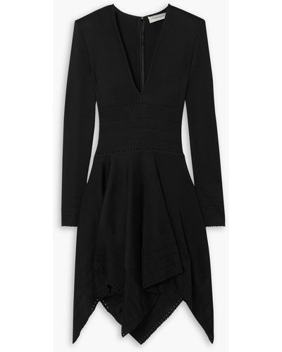 Alexandre Vauthier Asymmetric Stretch-knit Dress - Black