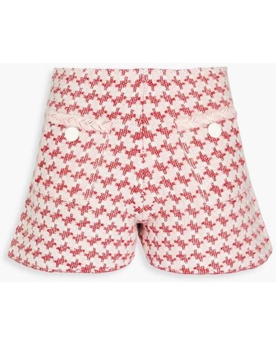 Claudie Pierlot Millen shorts aus jacquard - Rot