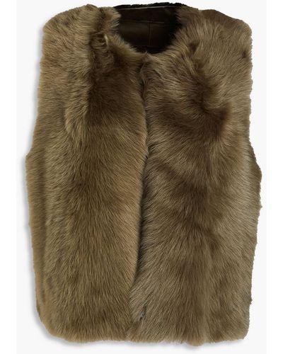 Karl Donoghue Shearling Vest - Green