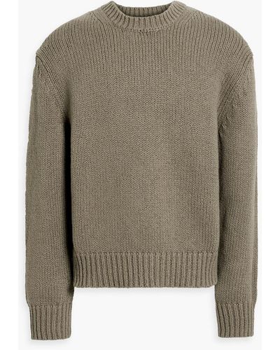 FRAME Cotton-blend Sweater - Green