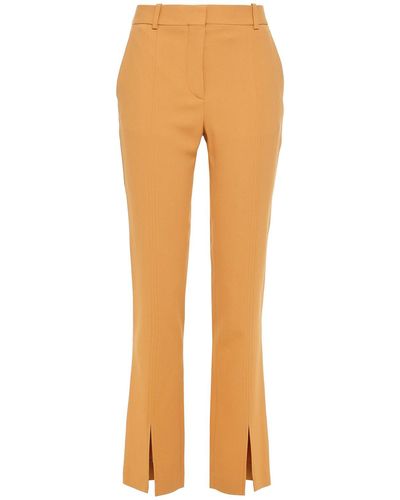 Victoria Beckham Crepe Slim-leg Pants - Yellow