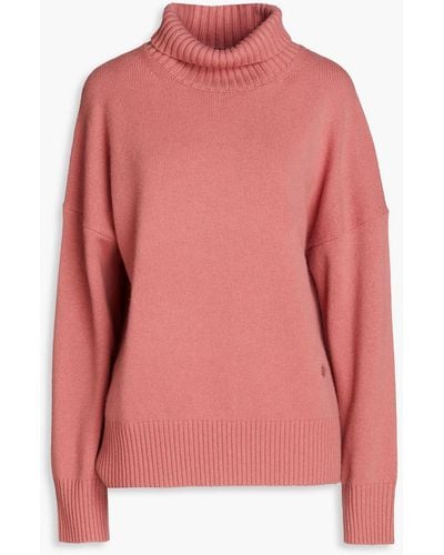 Maje Megeve Cashmere-blend Turtleneck Sweater - Pink