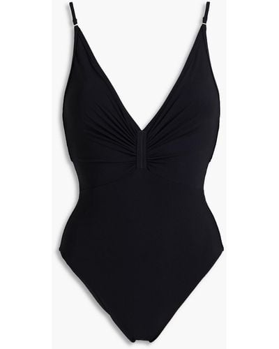 Zimmermann Ruched Swimsuit - Black
