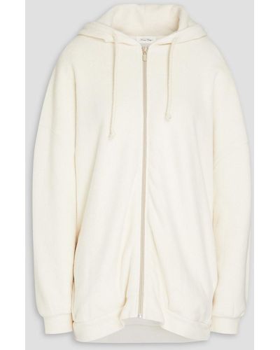 American Vintage Cotton-fleece Zip-up Hoodie - Natural