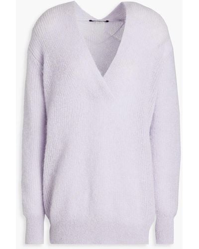 Luisa Cerano Brushed Knitted Sweater - Purple