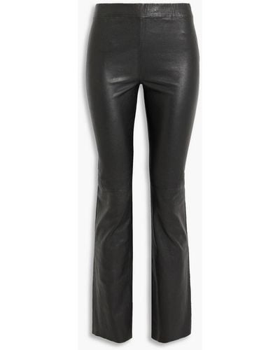 Walter Baker Karina Leather Skinny Trousers - Grey