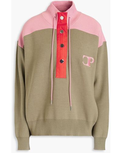 Claudie Pierlot Embroidered Knitted Jumper - Pink
