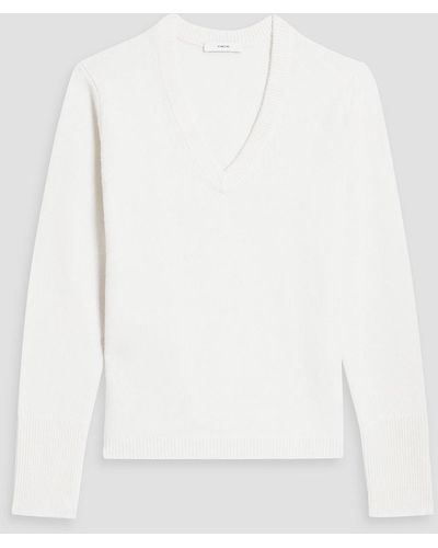 Vince Wool And Cashmere-blend Sweater - White