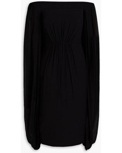 Emilia Wickstead Off-the-shoulder Silk Dress - Black