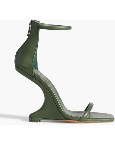 Rick Owens Cantilever 11 Leather Sandals - Green