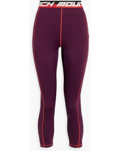 Aztech Mountain Next To Skin Cropped Stretch-jersey leggings - Purple