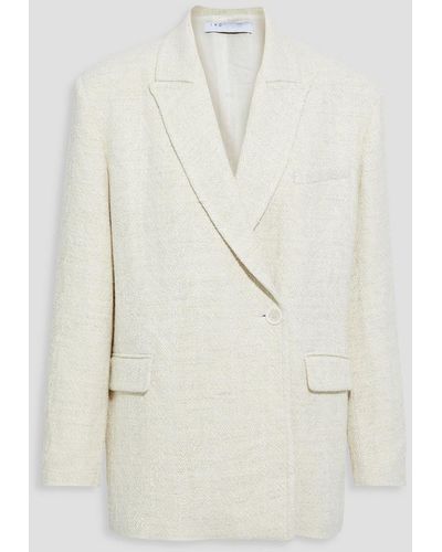 IRO Dugong Oversized Bouclé Blazer - White