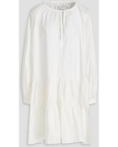 Marques'Almeida Oversized-kleid aus baumwollpopeline - Weiß