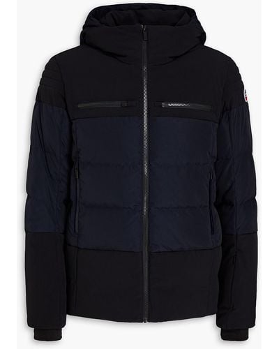 Fusalp Lauzon Quilted Two-tone Hooded Ski Jacket - Blue