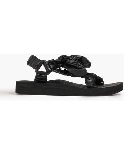 ARIZONA LOVE Trekky Faux Leather Sandals - Black