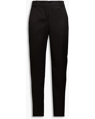 Boutique Moschino Satin Tapered Pants - Black