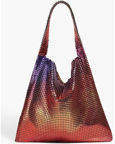 Rabanne Pixel Dégradé Chainmail Tote - Red