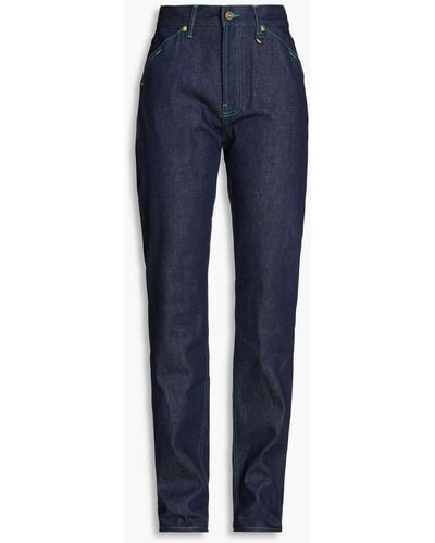 Jacquemus Le De Nimes High-rise Straight-leg Jeans - Blue