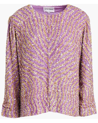 Antik Batik Jeanne Sequined Tulle Jacket - Multicolour