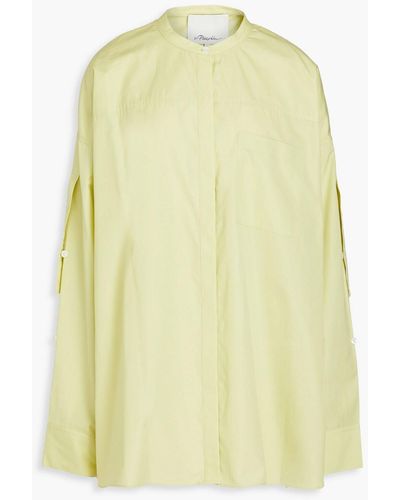 3.1 Phillip Lim Oversized Cotton-poplin Shirt - Yellow