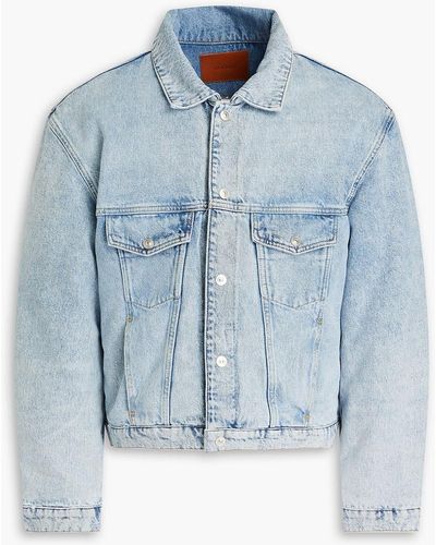 Sandro Faded Denim Jacket - Blue