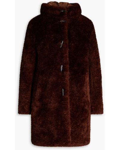 Rag & Bone Kapuzenmantel aus shearling-imitat - Lila