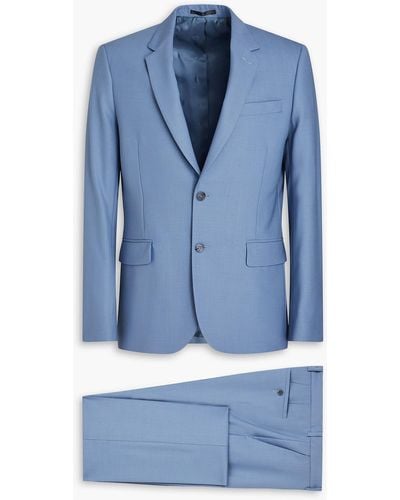 Paul Smith Anzug aus grain de poudre aus wolle - Blau