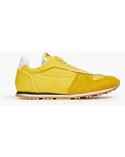 Maison Margiela Suede-trimmed Shell Sneakers - Yellow