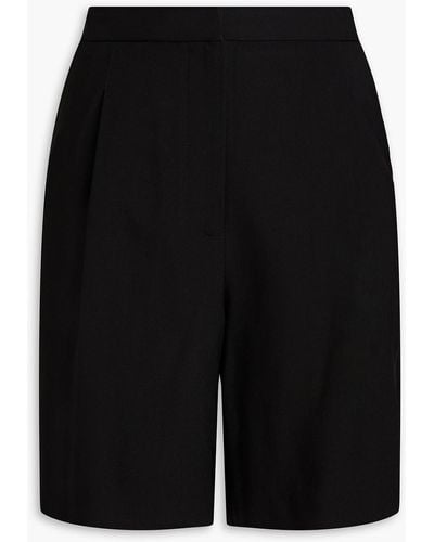 Ba&sh Bage Pleated Twill Shorts - Black