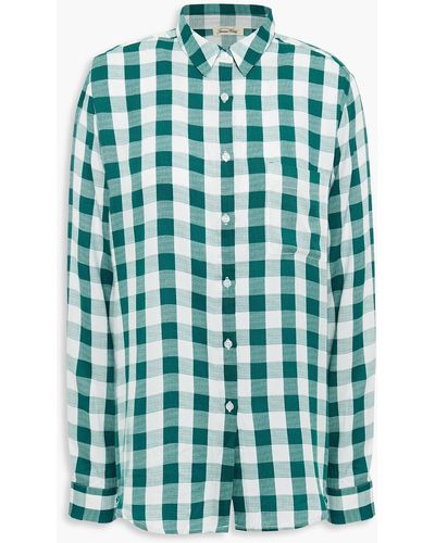 American Vintage Checked Woven Shirt - Green