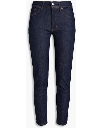 Acne Studios Cropped Mid-rise Skinny Jeans - Blue