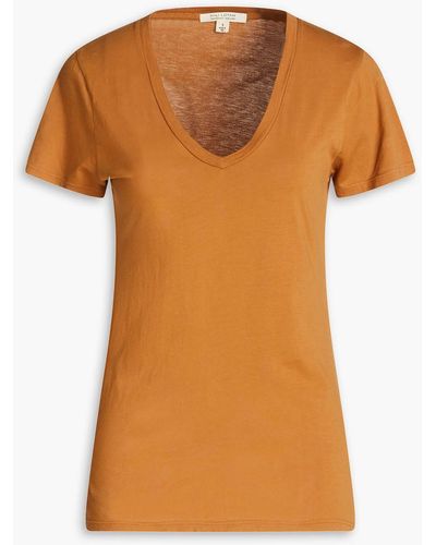 Nili Lotan Supima Cotton-jersey T-shirt - Orange