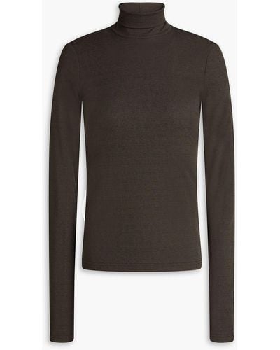 Nanushka Josa Cutout Stretch-jersey Turtleneck Top - Black